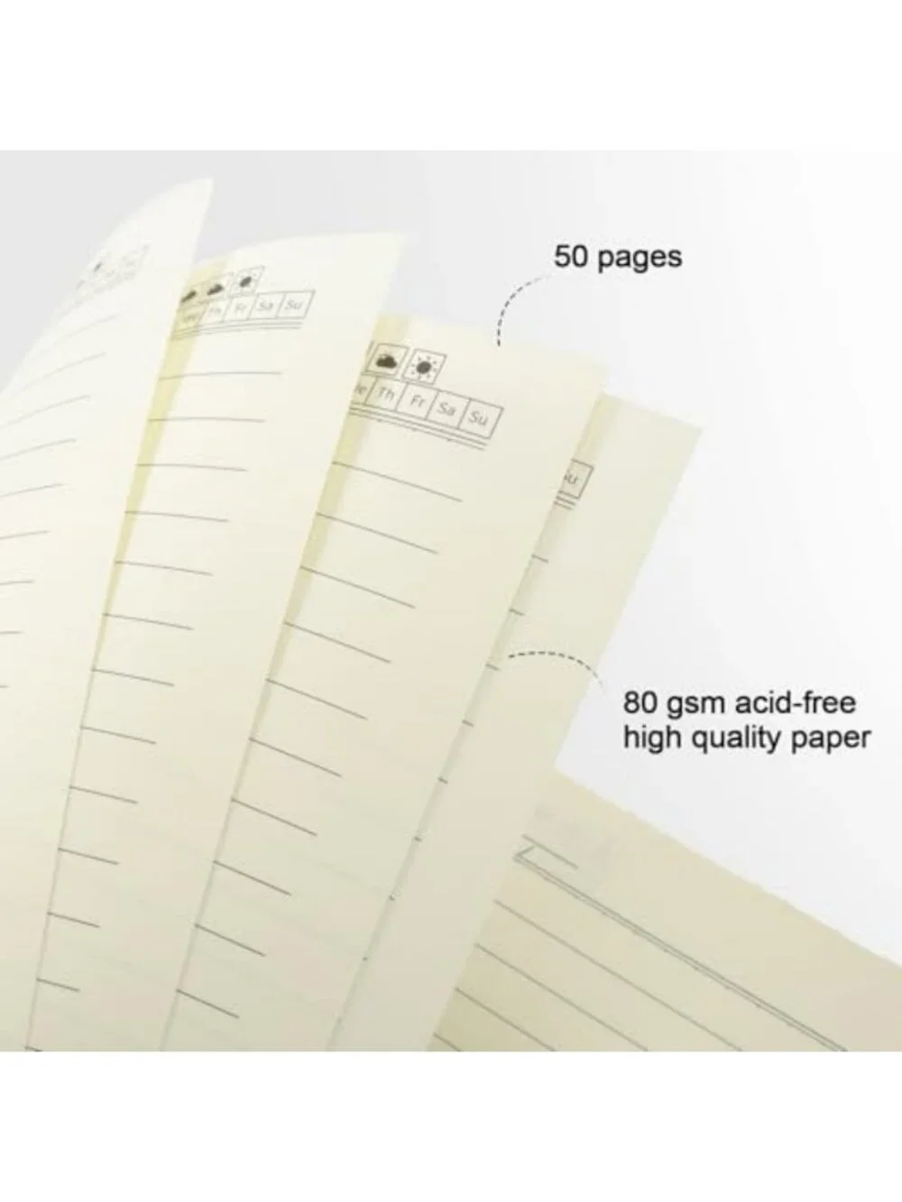 22 Pack A5 Spiral Notebooks - Kraft Cover, Back to School Journals, 50 Sheets